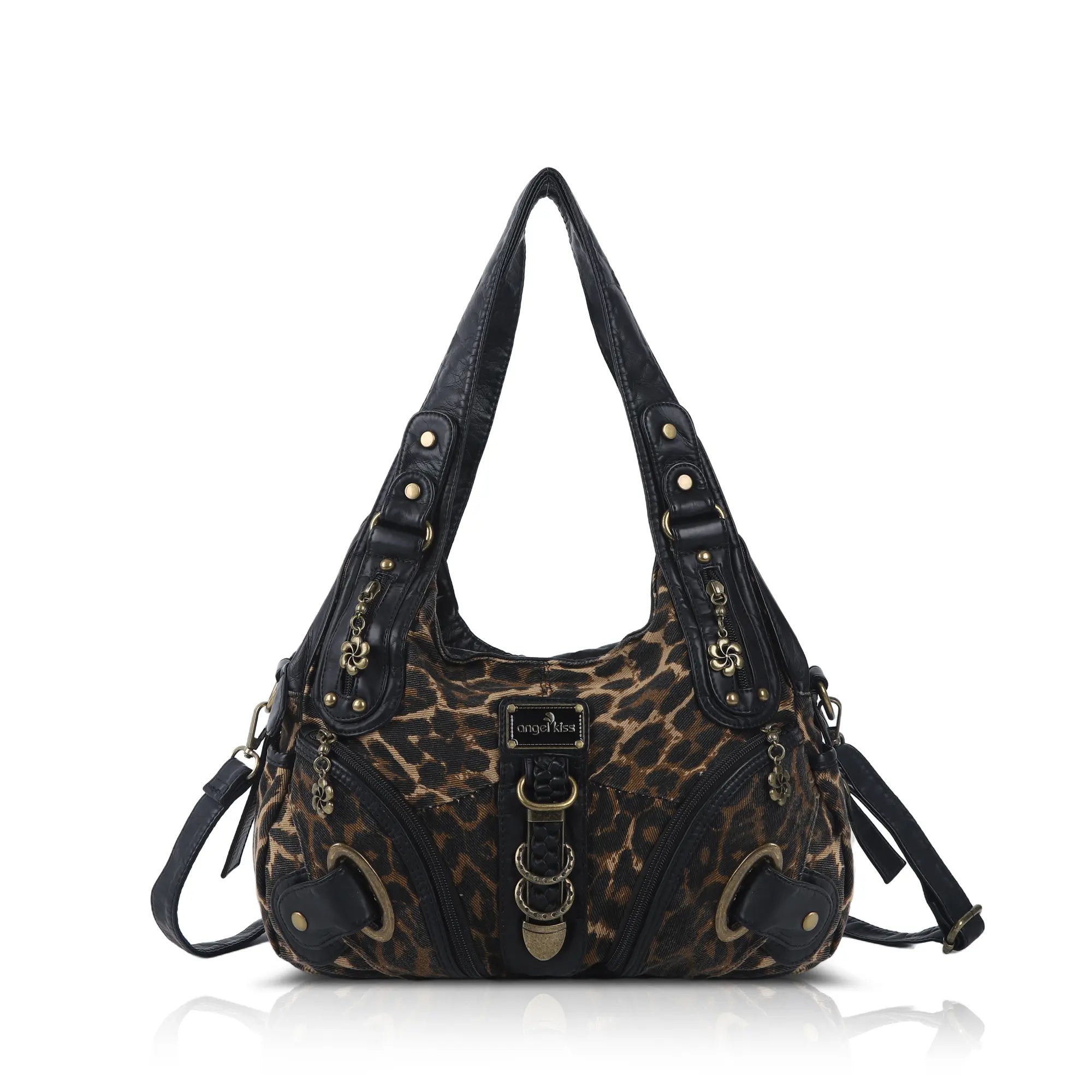 Brown animal print finish